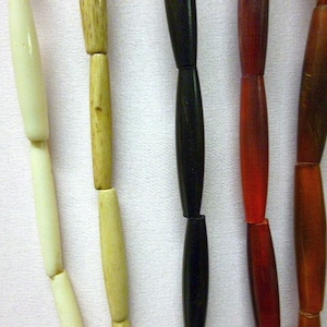 One and a half inch 1.5 Inch Genuine Buffalo Bone Horn Hair pipe Beads for All Your Hand Made Crafts/Jewelry 1 1/2 inch 1 1/2&quot; 1.5&quot;