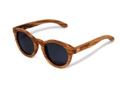 Hatchet Eyewear Understudy Zebrawood Vintage Wood Sunglasses MADE BY HAND!