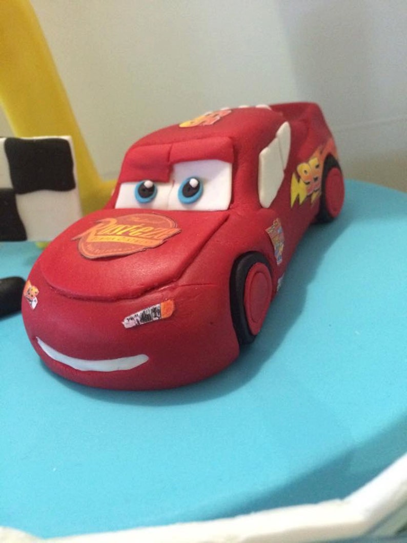 Lightening Mcqueen CARS disney cake topper edible decoration | Etsy