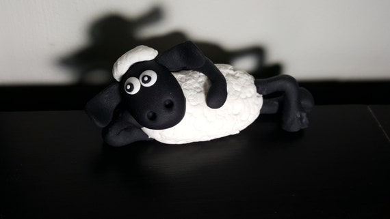Shaun The Sheep Edible Fondant Cake Topper Decoration Etsy