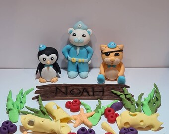 OCTONAUTS sea themed edible toppers personalized cake decorations Above and Beyond