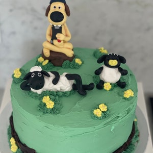 Shaun the Sheep edible fondant cake topper decoration customize farm animals Timmy Time image 6