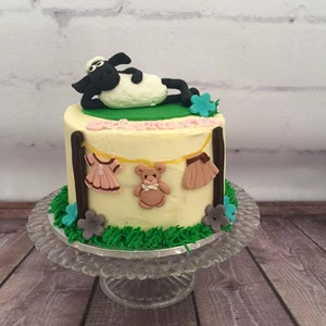 Shaun the Sheep edible fondant cake topper decoration customize farm animals Timmy Time image 2