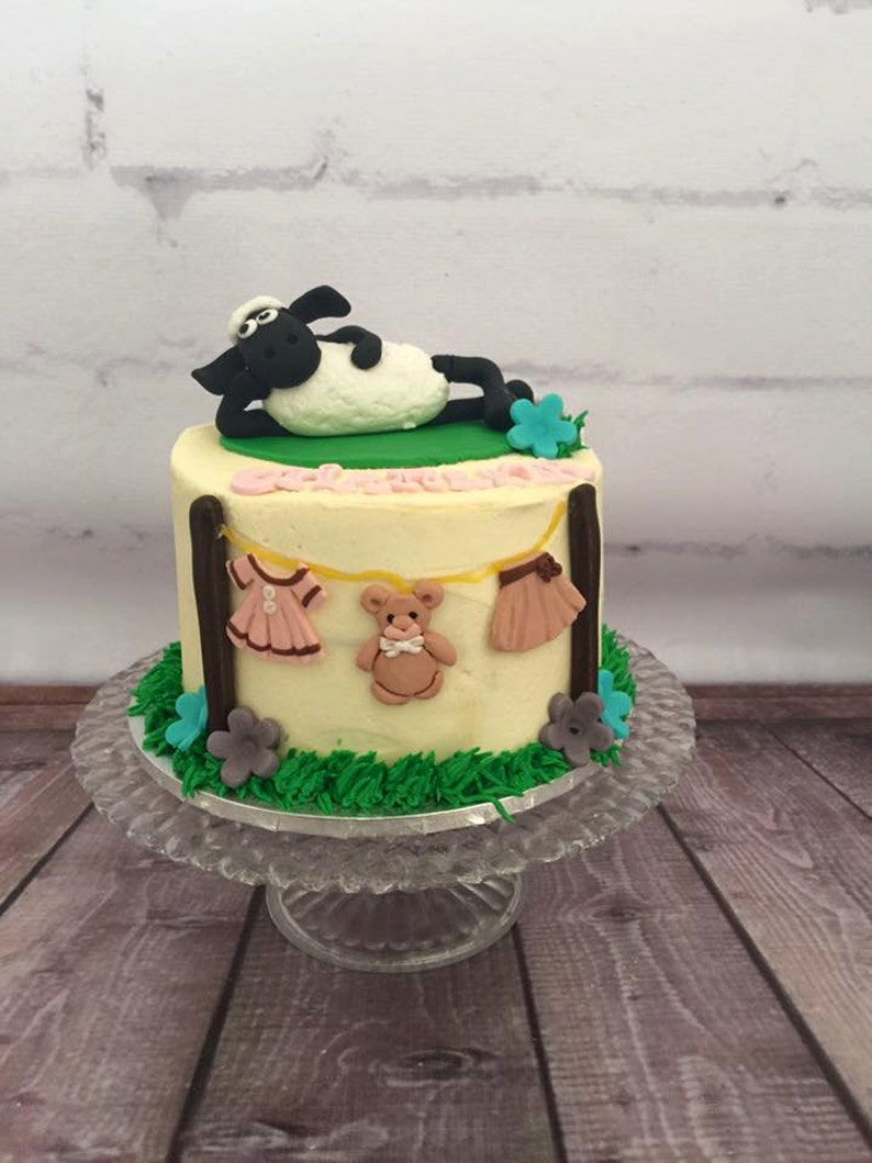 Shaun the Sheep edible fondant cake topper decoration customize farm animals Timmy Time image 2