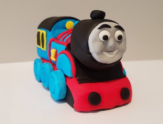 Thomas Blue Steam Engine Train Edible Cake Topper Custom Sizes Etsy
