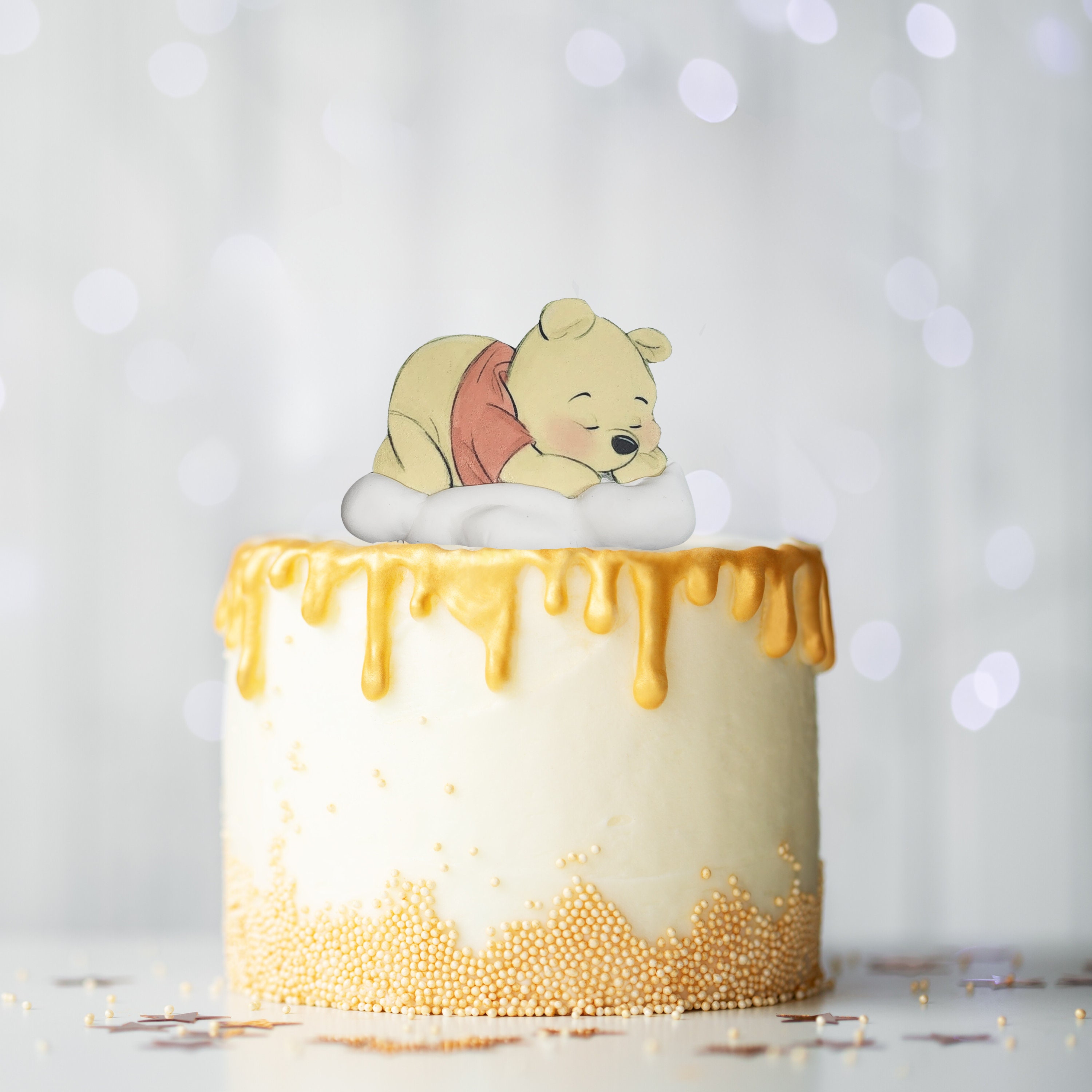  MEMOVAN Winnie The Pooh Cake Topper, Pooh Bear Cake
