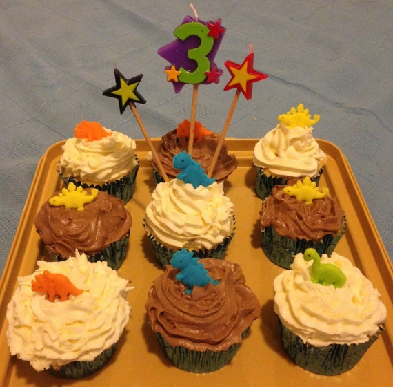 Decorazioni Torta Dinosauro - 40 Pezzi, Topper Con Alberi, Uova E Vulcano, Per Feste A Tema - Foto 11