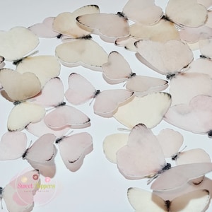 32 Edible Pre-cut pastel Sunset Colour Butterfly
