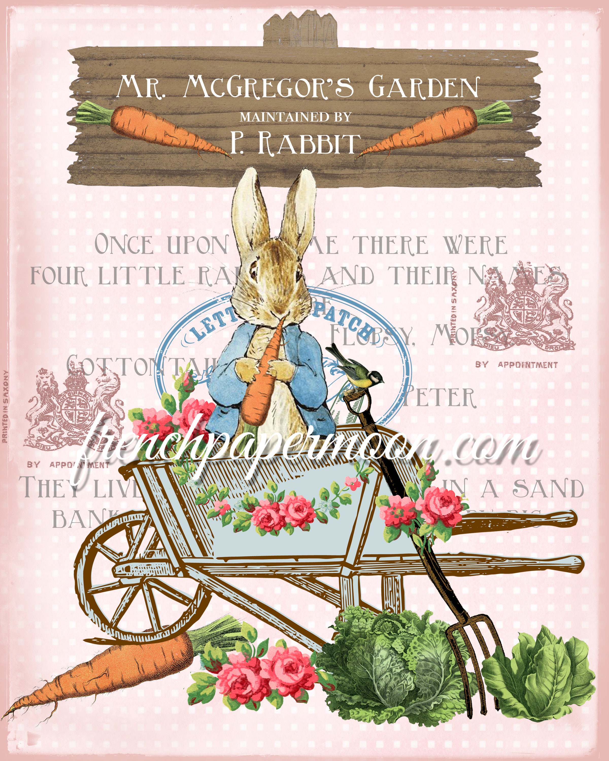 Beatrix Potter Peter Rabbit Wooden Blocks Nursery Vintage Very Shabby Chic Beatrix Potter Peter Rabbit Wooden Blocks Nursery Vintage Very Shabby Chic