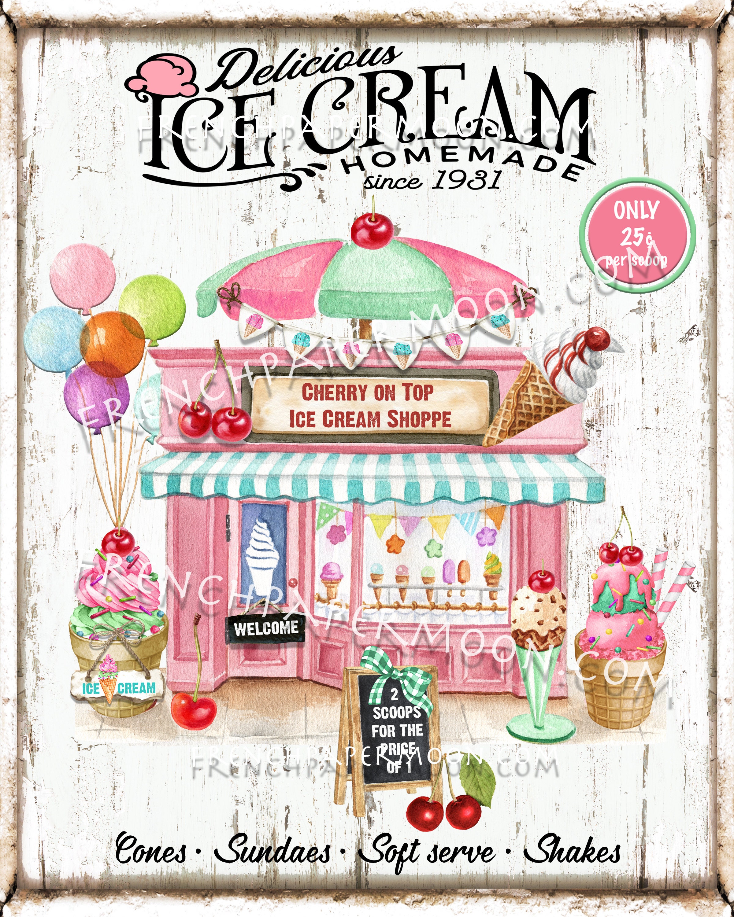 Ice Cream Parlor Stock Illustrations – 1,673 Ice Cream Parlor