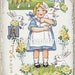Adorable Easter Bunny Girl Printable, Digital Easter Graphic Transfer ...