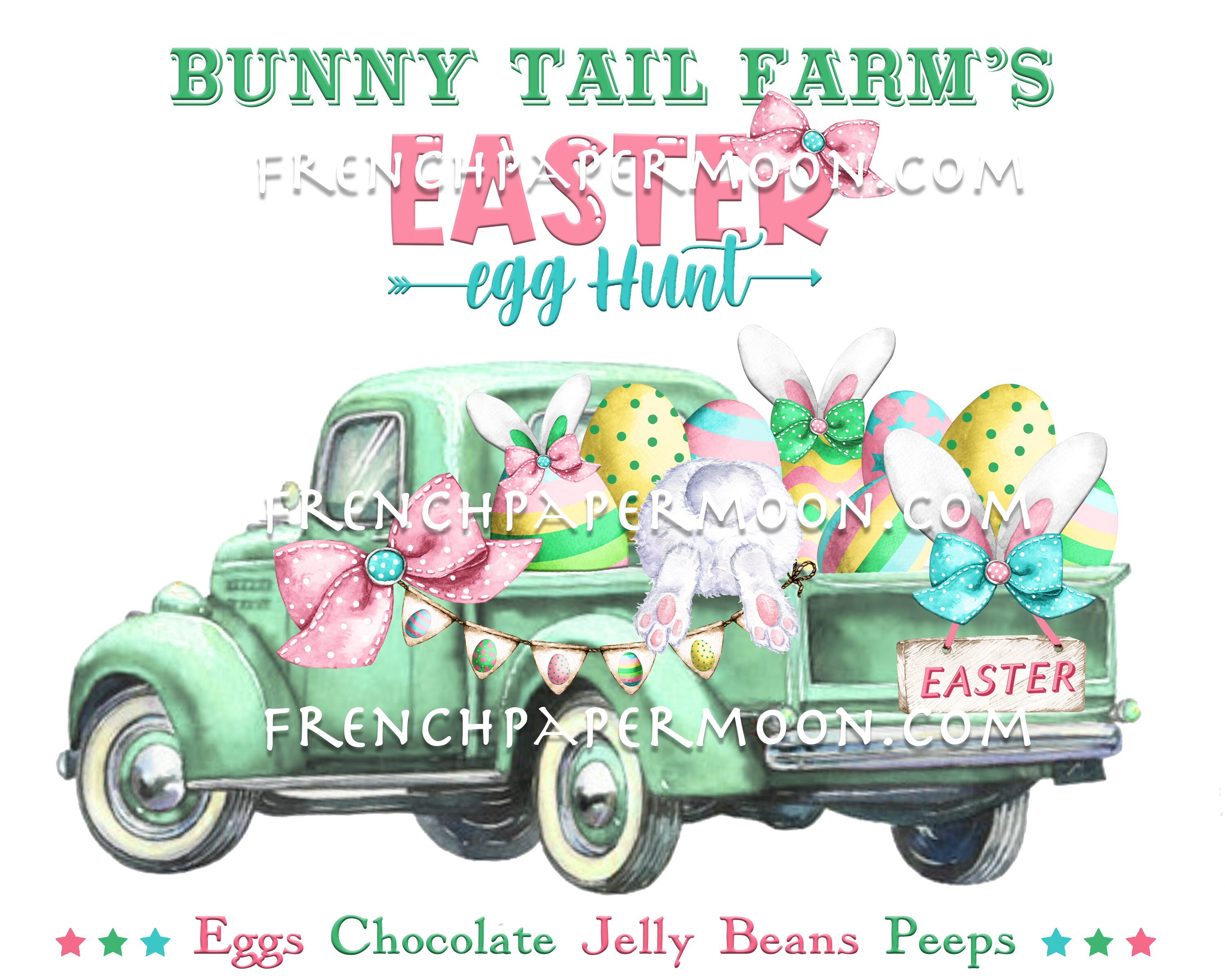 Easter truck spring bunny easter pickup truck diy easter sign