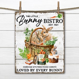Bakery Carrots Confectionary Cakes Bunny Basket Easter DIY Sign Making Fabric Transfer Tiered Tray Home Decor Wreath Accent Digital Download