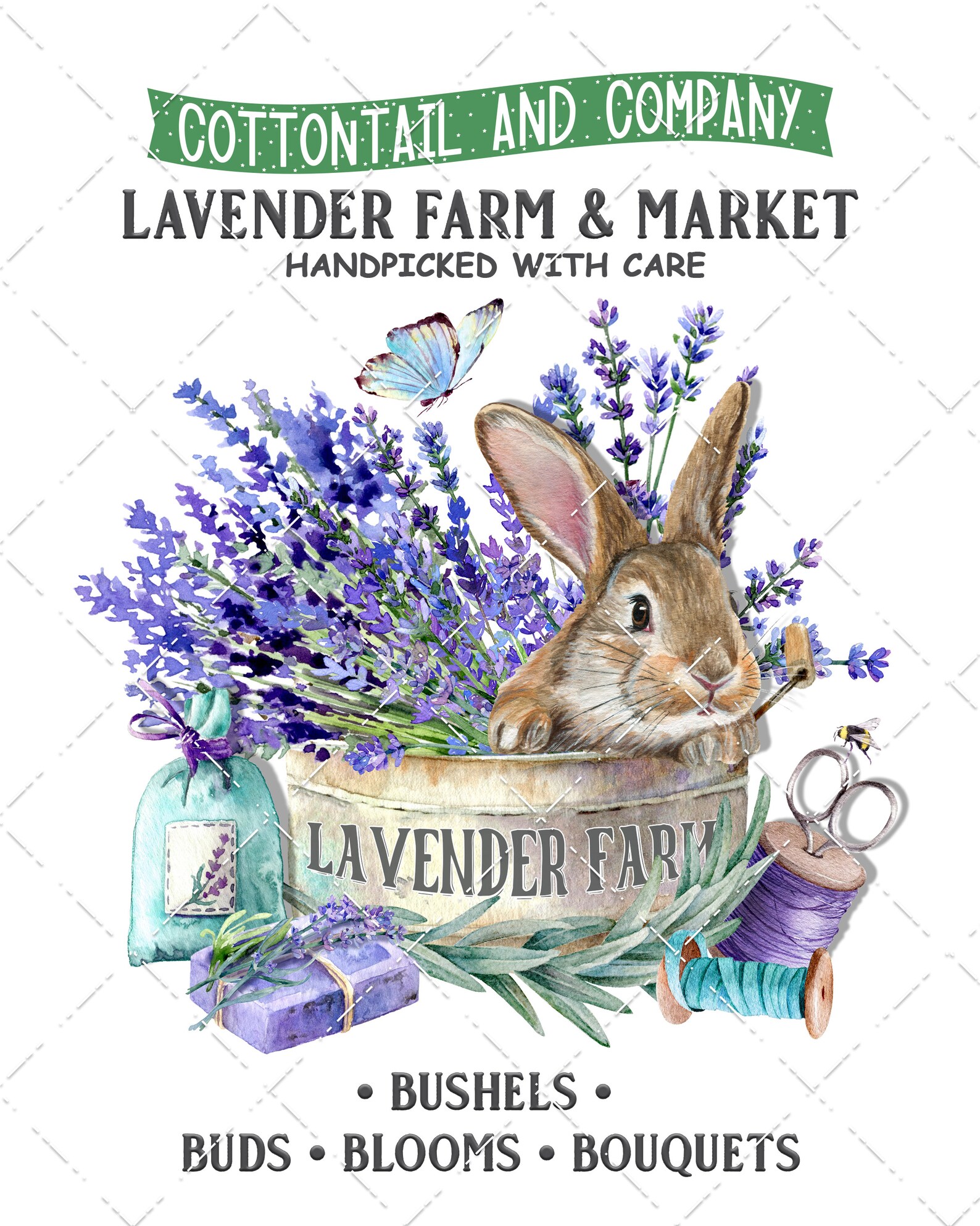Farmhouse Lavender, DIY Lavender Sign, Spring Bunny, Lavender Market ...