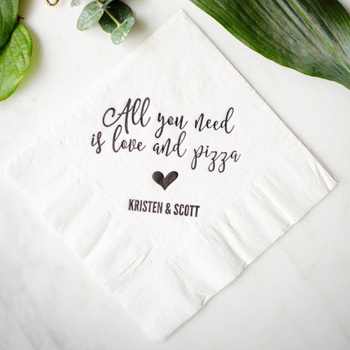 All You Need is Love and Pizza Sign Wedding Pizza Party Etsy
