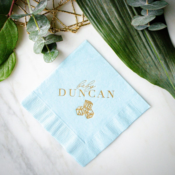 Baby Shower Napkin Etsy