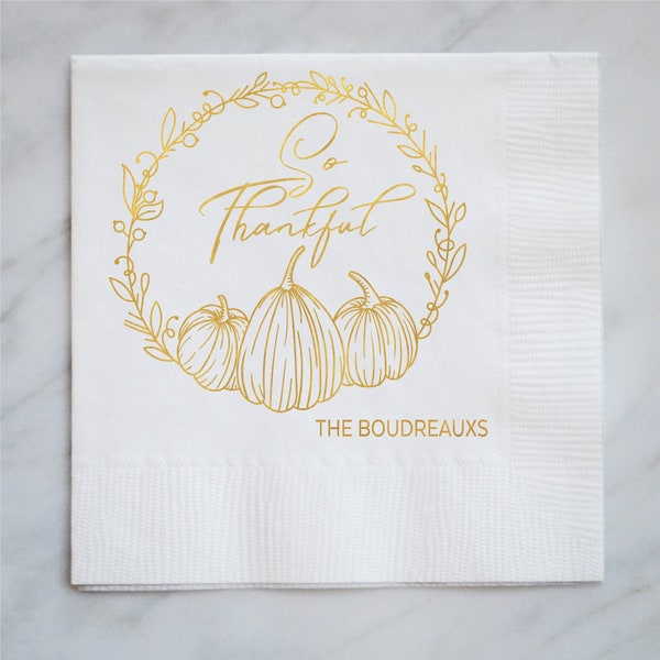 Thanksgiving Paper Napkins Etsy