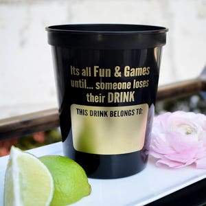 This Drink Belongs To Cups, Custom Stadium Party Cups, Personalized Cups, Custom Party Favors, Wedding Reception Cups, Engagement Party Cups