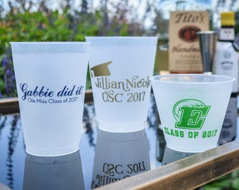 Graduation Party Cups, Custom Graduation Cups, Personalized Party Cups, Printed Shatterproof Cups, Graduation Favors, Class of 2020