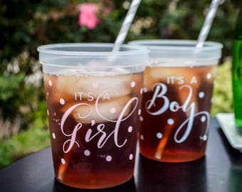 Baby Shower Cups Etsy