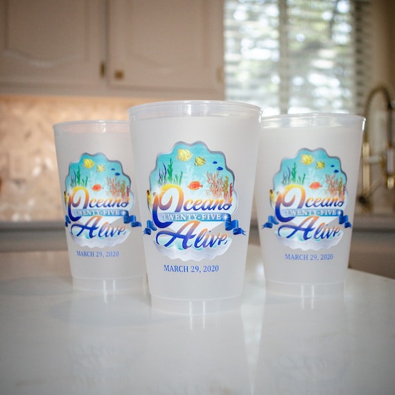 Custom Full Color Frosted Cups