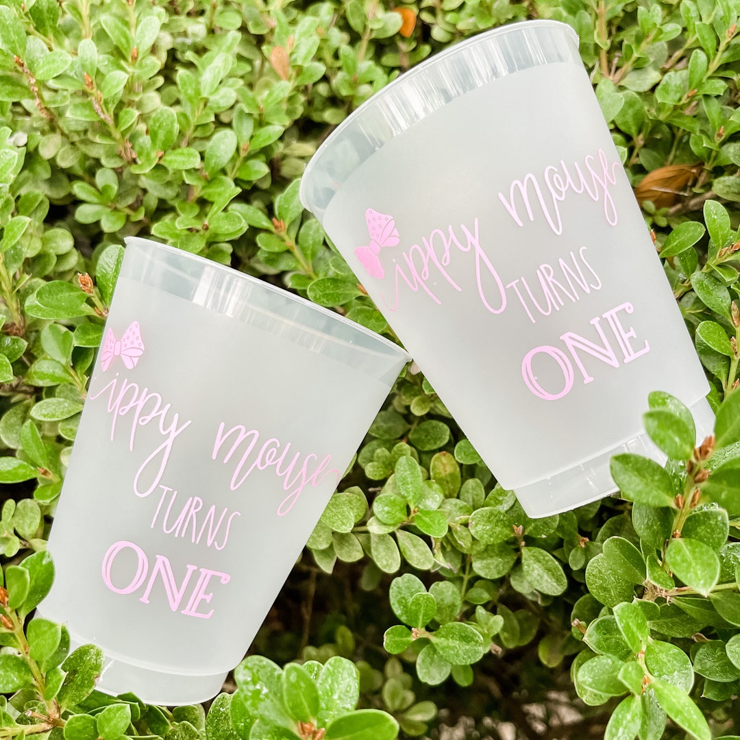 First Birthday Shatterproof Party Cups, Personalized Plastic Party Cups