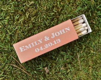 Personalized Lipstick Matchboxes, Custom Wedding Favors, Personalized Wedding Matches, Sparkler Send Off Matches, Printed Cigar Bar Matches