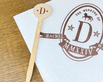 Personalized 4" Wooden Food Picks, Custom Appetizer Skewers, Charcuterie Board Picks, Sliders and Sandwiches Skewers, Appetizer Food Pics