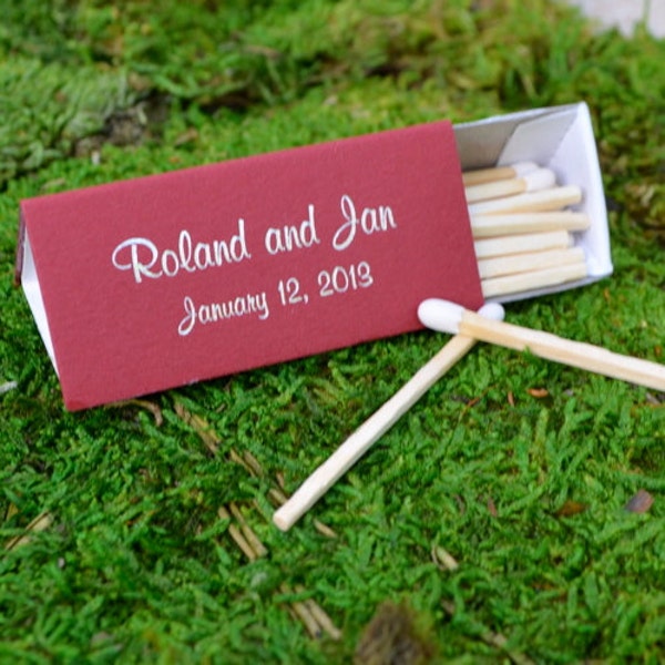Triangle Shaped Custom Personalized Matches, Personalized Wedding Matchboxes, Custom Wedding Favor, Printed Triangle Matches