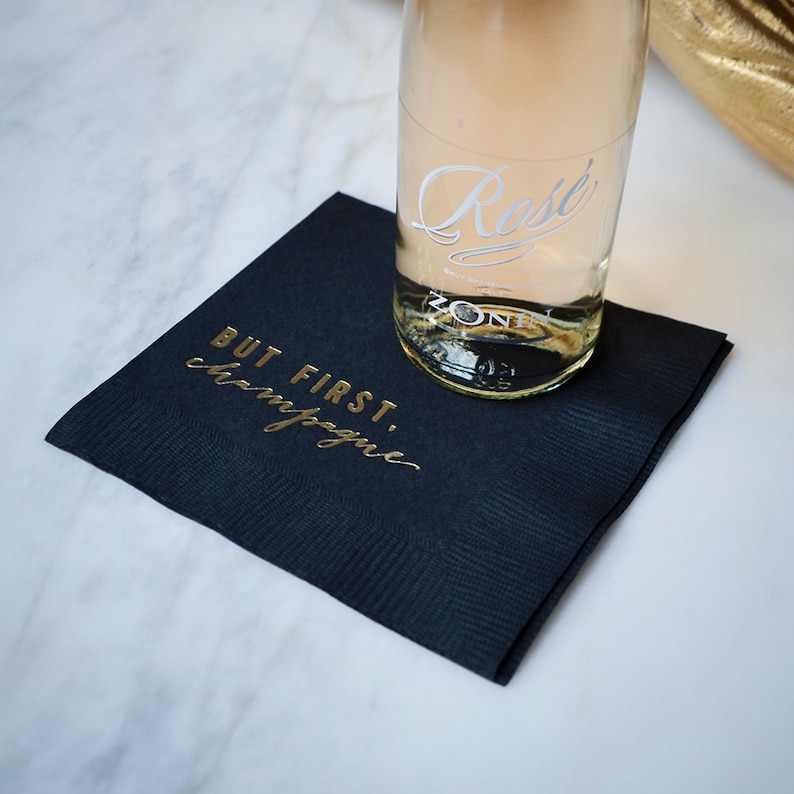 Birthday Party Napkins Personalized Napkins Custom Cocktail Etsy