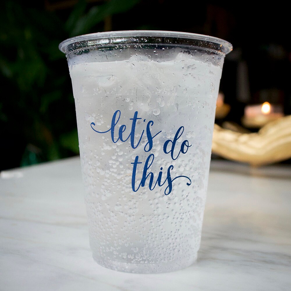Custom At Last Soft Plastic Party Cups - GB Design House