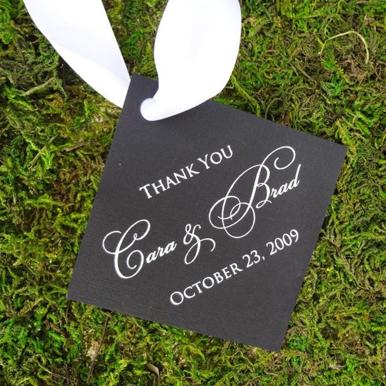 Personalized Printed Favor Tags Set of 75 Custom Gift Tags Etsy