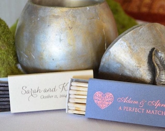 Personalized Large Cigar and Candle Match Box Favors, Custom Wedding Matches, Personalized Wedding Favors, Sparkler Send Off