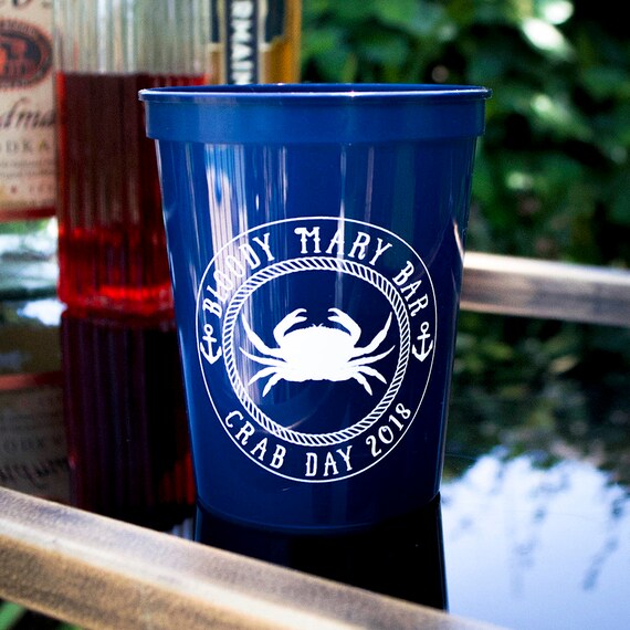 Bloody Mary Bar Cups Plastic Stadium Cups Low Country Boil Etsy