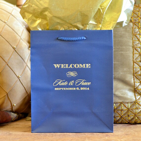 Download Personalized Wedding Welcome Gift Bags Custom Euro Tote Favor Etsy