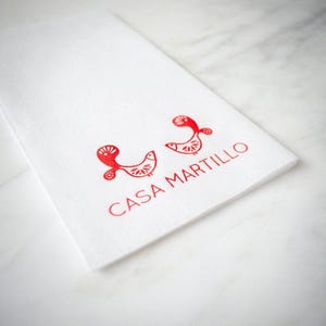 Custom Linen-Like Guest Towels, Hostess Gift, Housewarming Party, Wedding Napkins, Powder Room Napkins, Guest Bathroom Towels, Table Setting afbeelding 5