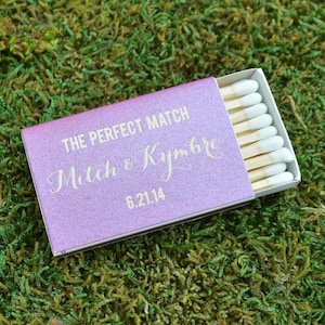 The Perfect Match - Custom Matches, Personalized Wedding Matchboxes, Printed Bar Matches, Custom Wedding Favors,