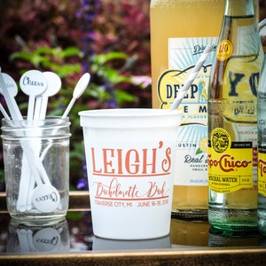 Personalized Bachelorette Bash Stadium Cups, Personalized Party Cups, Custom Printed Cups, Personalized Plastic Cups, Bachelorette Favors