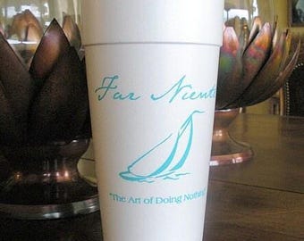 Personalized Styrofoam Party Cups, Customizable Nautical Foam Cups, Styrofoam Cups, Beach Cups, Lake Cups, Lake House Pool Cups
