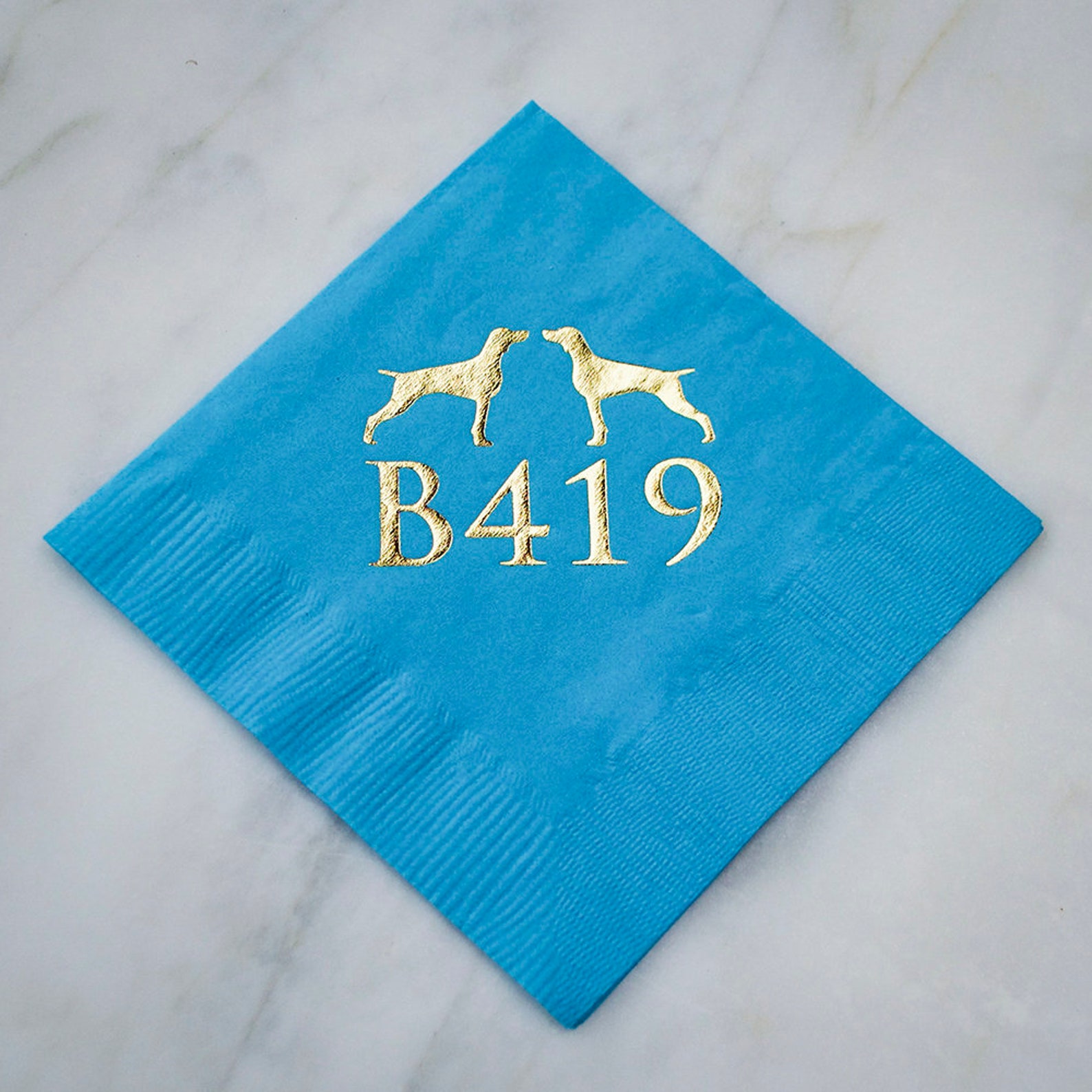 Dog Cocktail Napkins Dog Lover Wedding Decor Pet Wedding Etsy