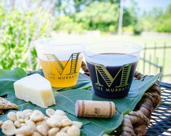 Wedding Wine Cups, Wedding Open Bar Cups, Frosted Plastic Wine Cups, Signature Drinks, Wedding Reception Shatterproof Cups, Rehearsal Dinner