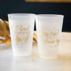 Kentucky Derby Party Cups, Derby Party Favors, Printed Party Shatterproof Cups, Frost Flex Derby Cups, Kentucky Derby Party Decorations