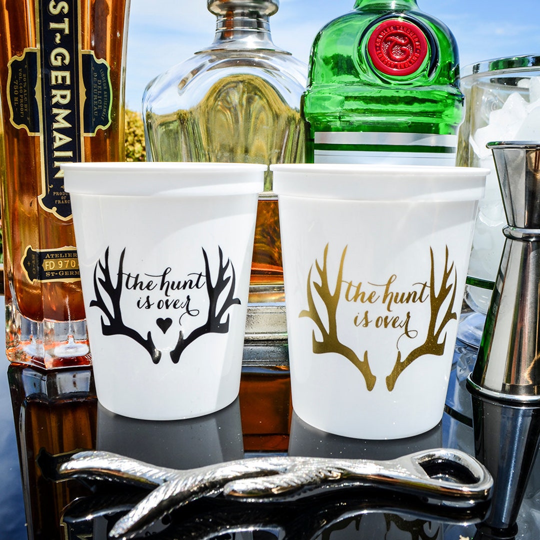 The Hunt is Over Custom Stadium Cups, Personalized Wedding Cups, Custom ...