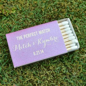 The Perfect Match - Custom Matches, Personalized Wedding Matchboxes, Printed Bar Matches, Custom Wedding Favors,