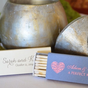 Personalized Large Cigar and Candle Match Box Favors, Custom Wedding Matches, Personalized Wedding Favors, Sparkler Send Off