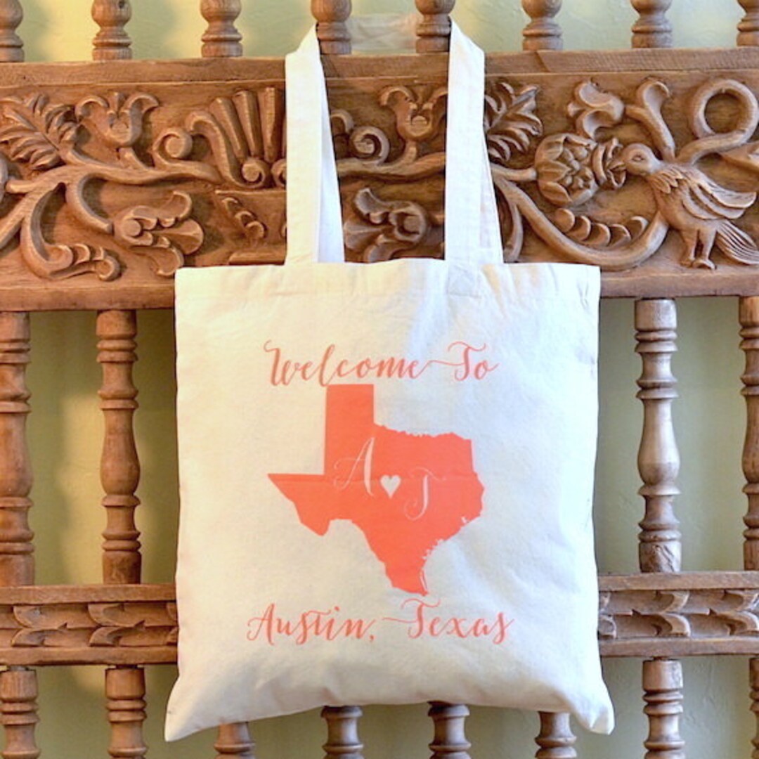 Custom Printed Wedding Welcome Canvas Totes, Personalized Canvas Tote ...
