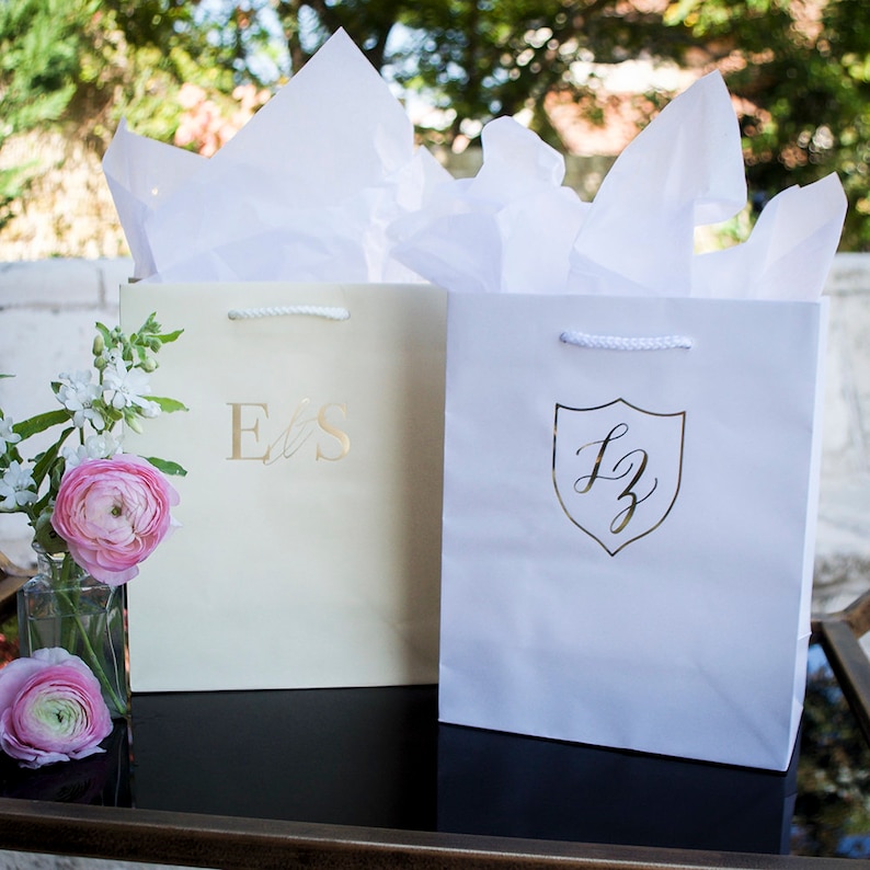 Custom Wedding Bags for Hotel Guests Monogrammed Etsy