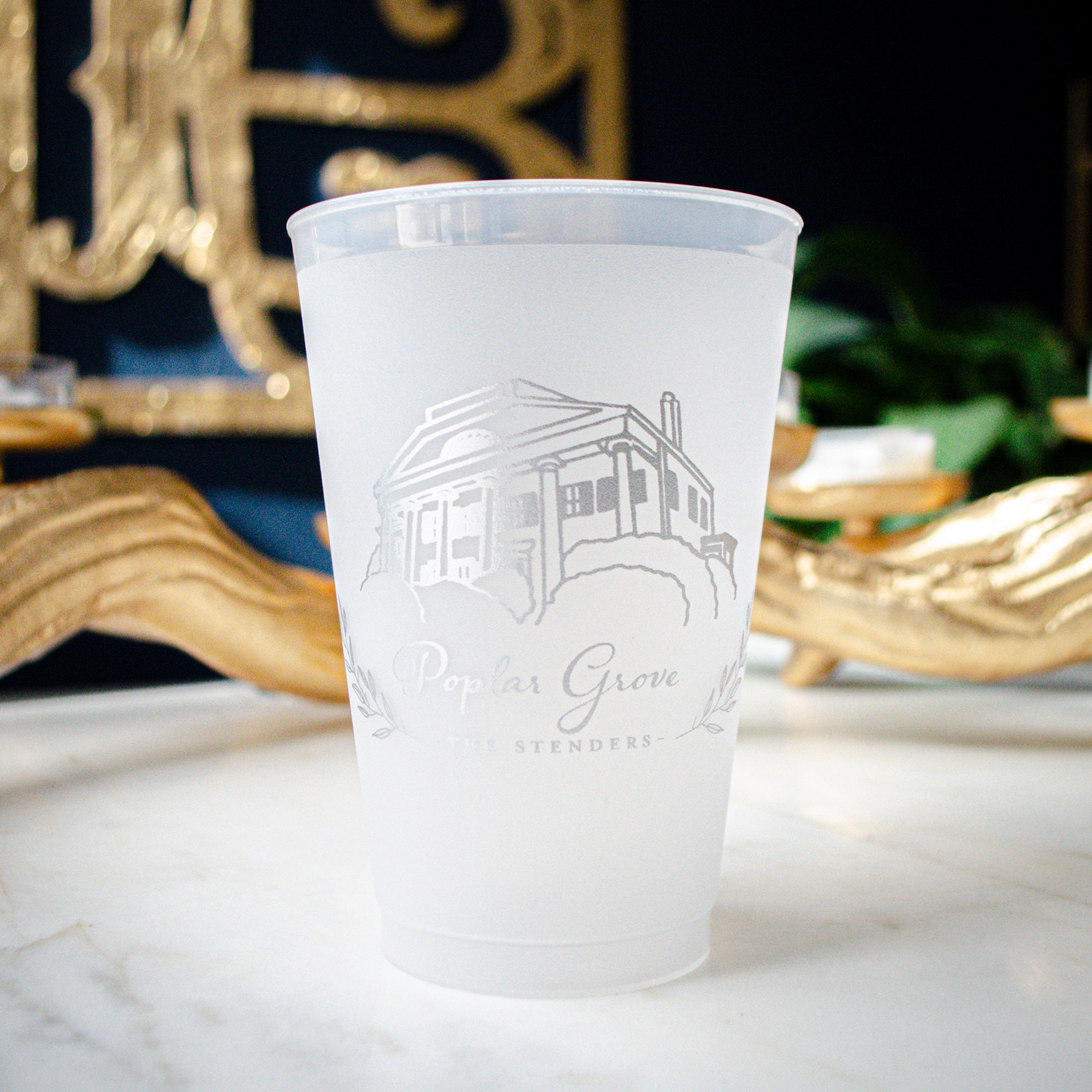 Wedding Venue Open Bar Cocktail Cups, Custom Shatterproof Cups, Frosted  Plastic Cups, Wedding Favors, Personalized Cups, Wedding Reception 