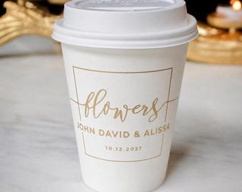 Custom Paper Coffee Cups, Company Logo Coffee Cups, Paper Cups, Paper Party Cups, Wedding Cups, Personalized Cups, Coffee Bar, Hot Chocolate