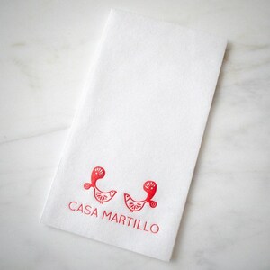 Custom Linen-Like Guest Towels, Hostess Gift, Housewarming Party, Wedding Napkins, Powder Room Napkins, Guest Bathroom Towels, Table Setting afbeelding 6